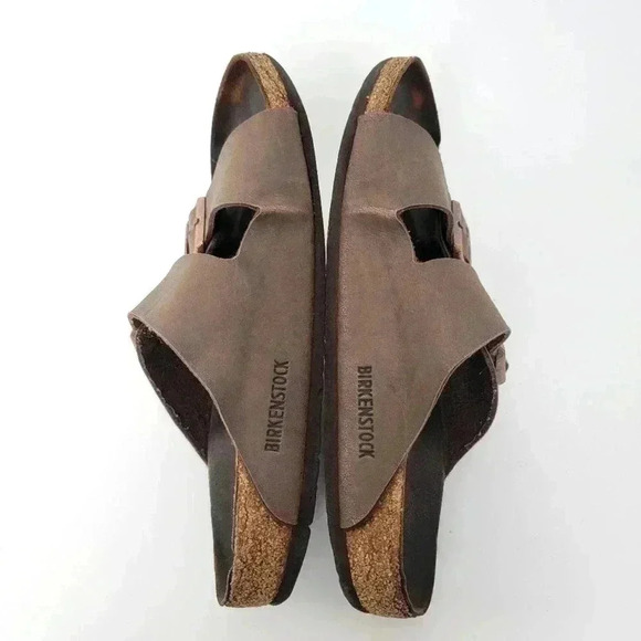 Birkenstock Mayari Birko-Flor Tobacco Brown Cognac Sandals - Picture 3 of 11